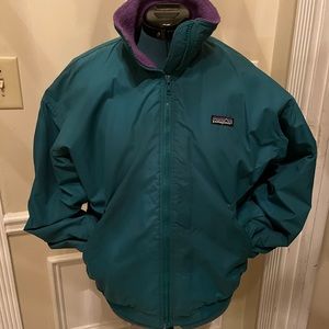VTG Patagonia 90s Jacket Womens  Full Zip Fleece Lined Nylon Bomber,   Size 12